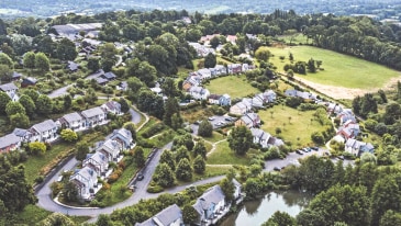 Un village dans le Calvados en Normandie